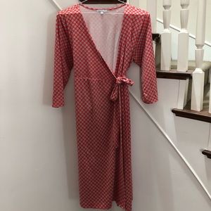 Fun polka dot Maternity Wrap dress